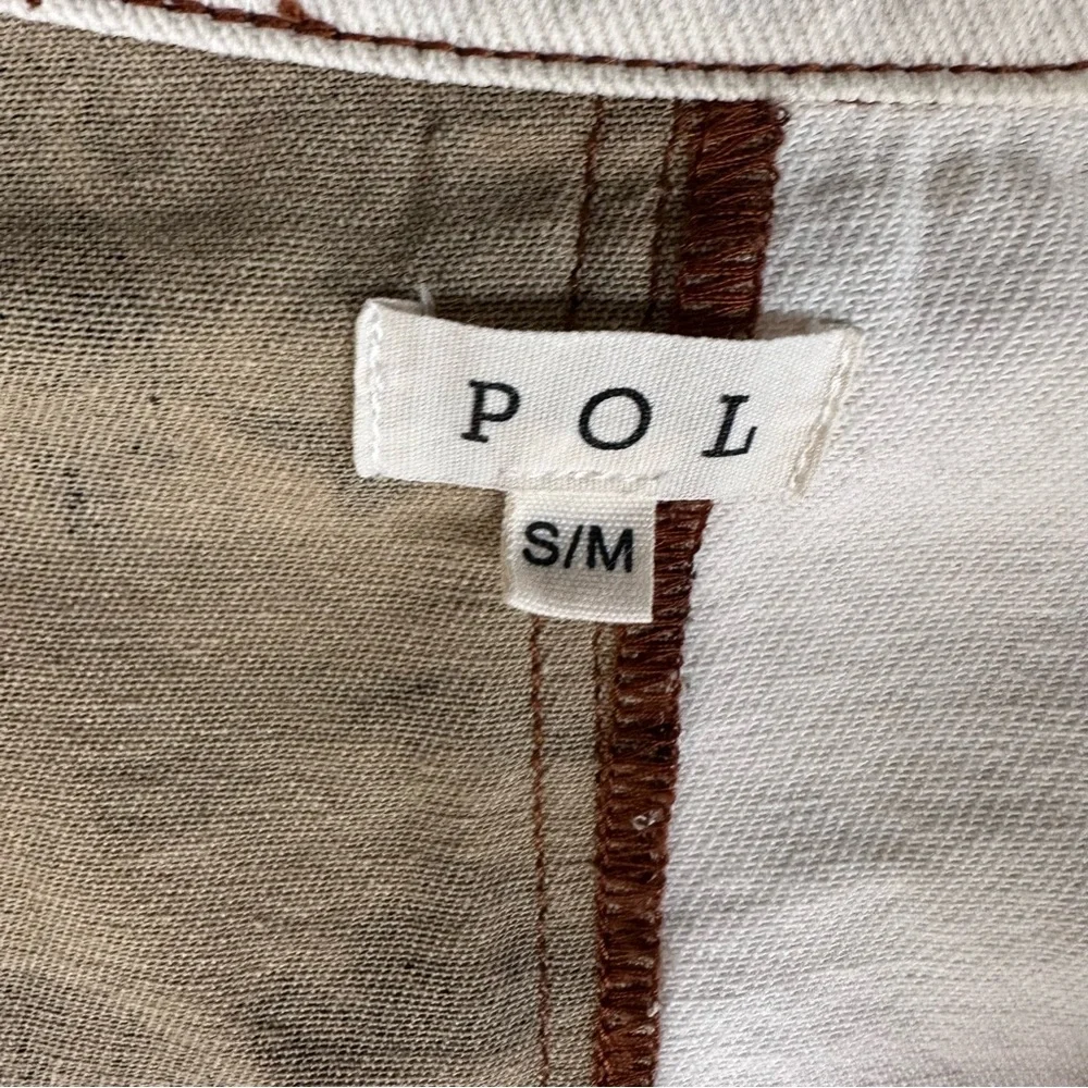 POL Women's Oversized Patchwork Corduroy Camo Y2K Jacket Inside Pockets Size S/M - Picture 8 of 16